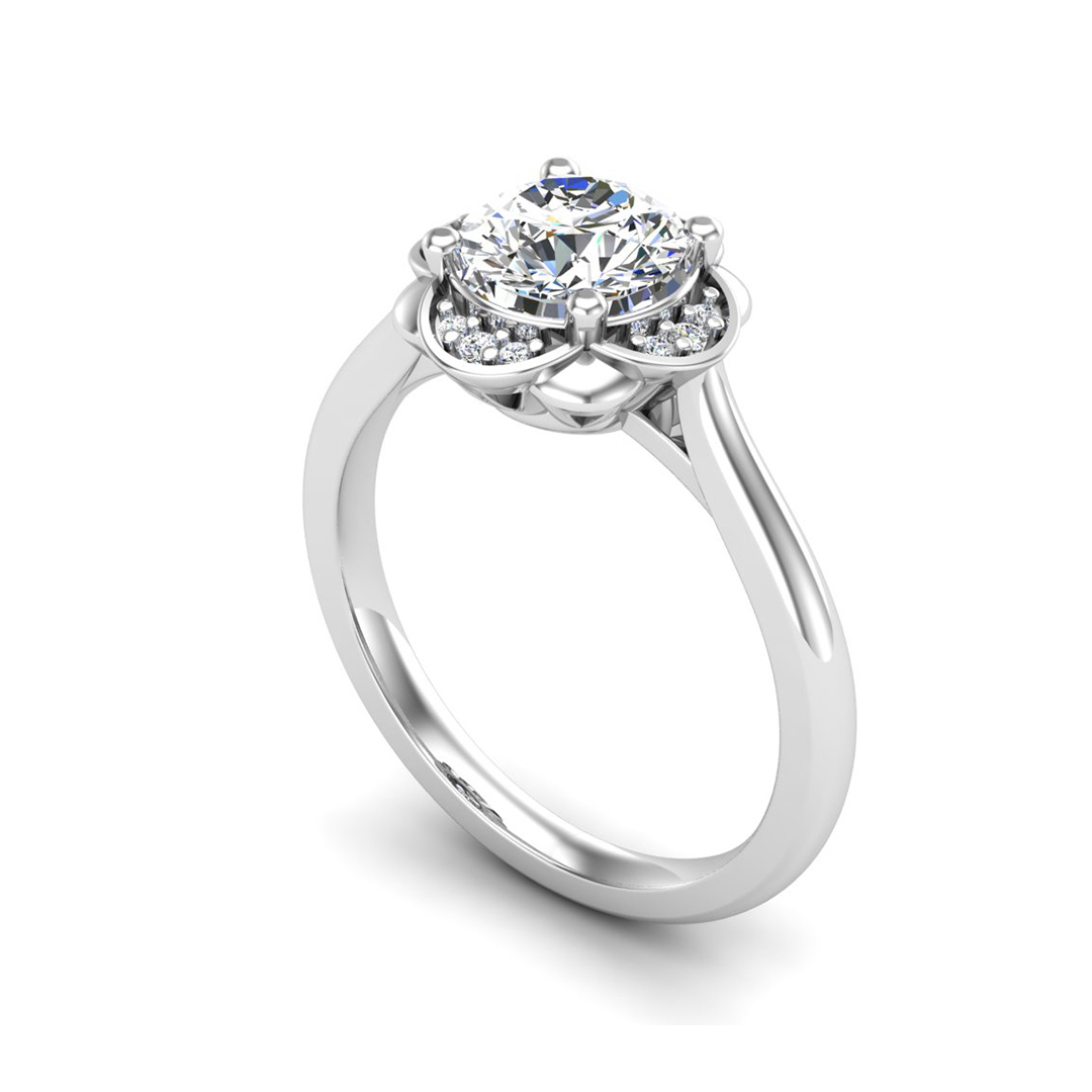Mariah Halo Engagement Ring